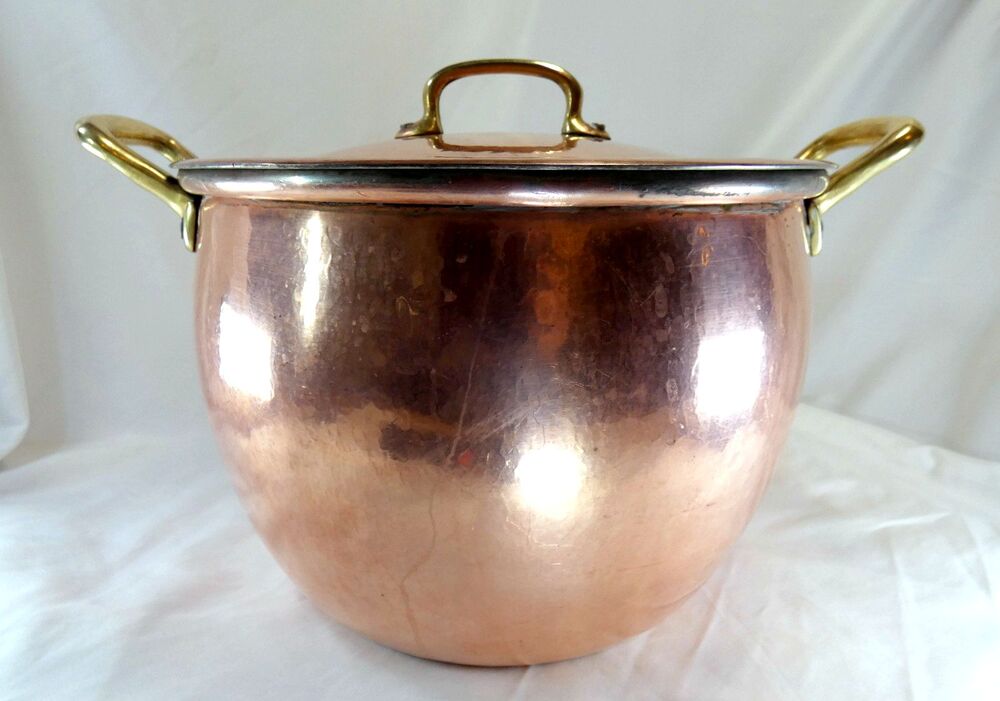 Ruffoni Italy 7.5 Qt Copper Stockpot Lid Classic Knob Retired